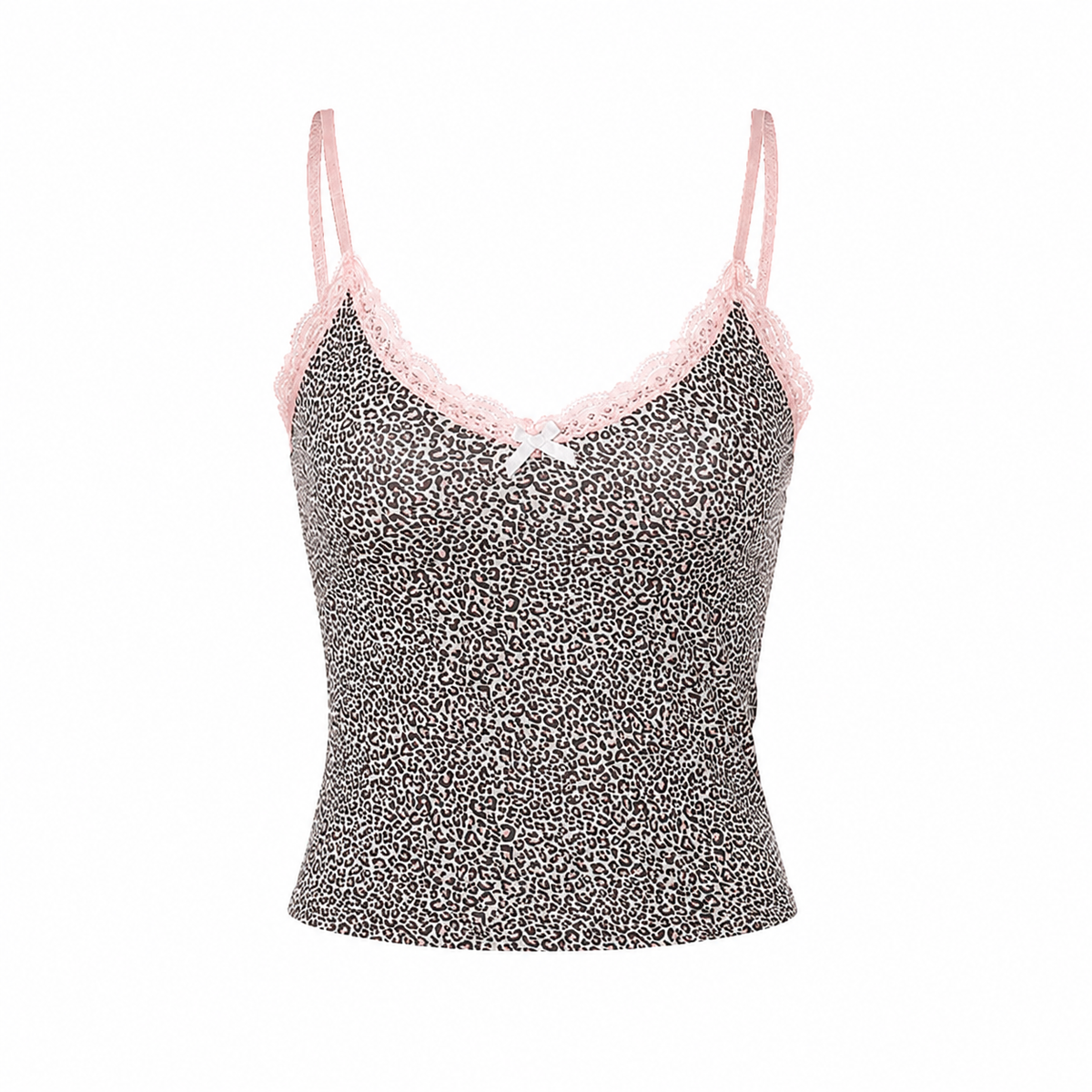 Leopard Lace Cami Top