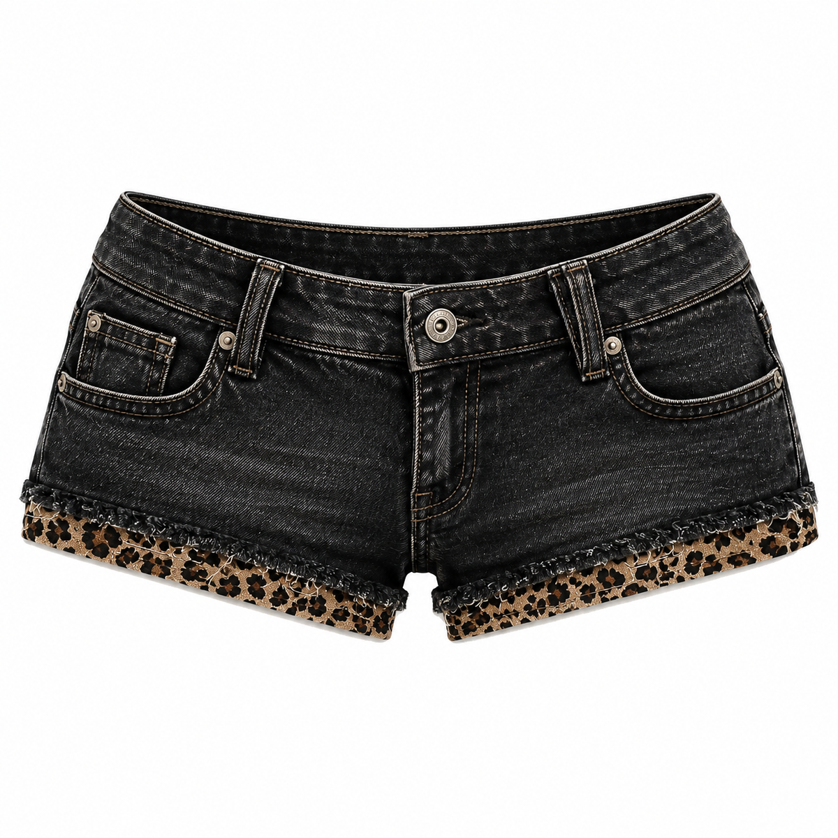 Vintage Rise Denim Shorts