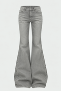 Ash Grey Flare Jeans