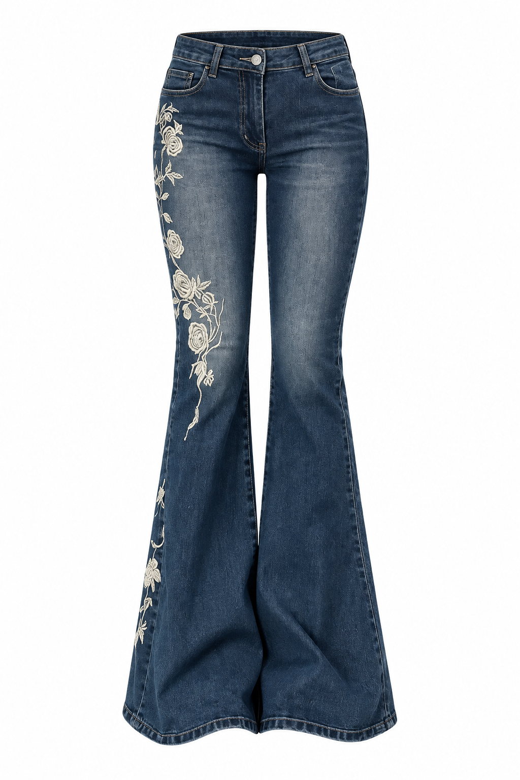 Floral Flare Jeans