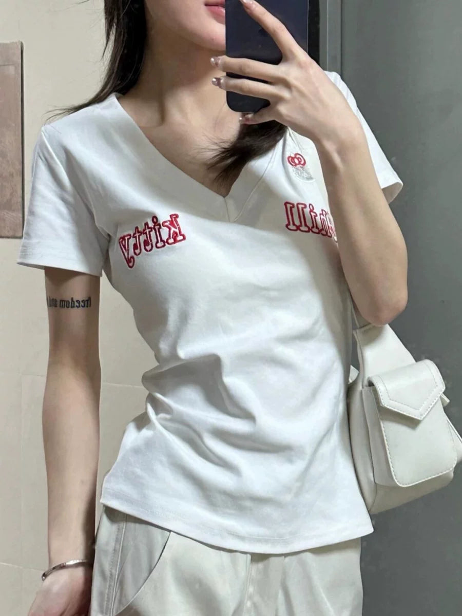 Kitty Charm Baby Tee