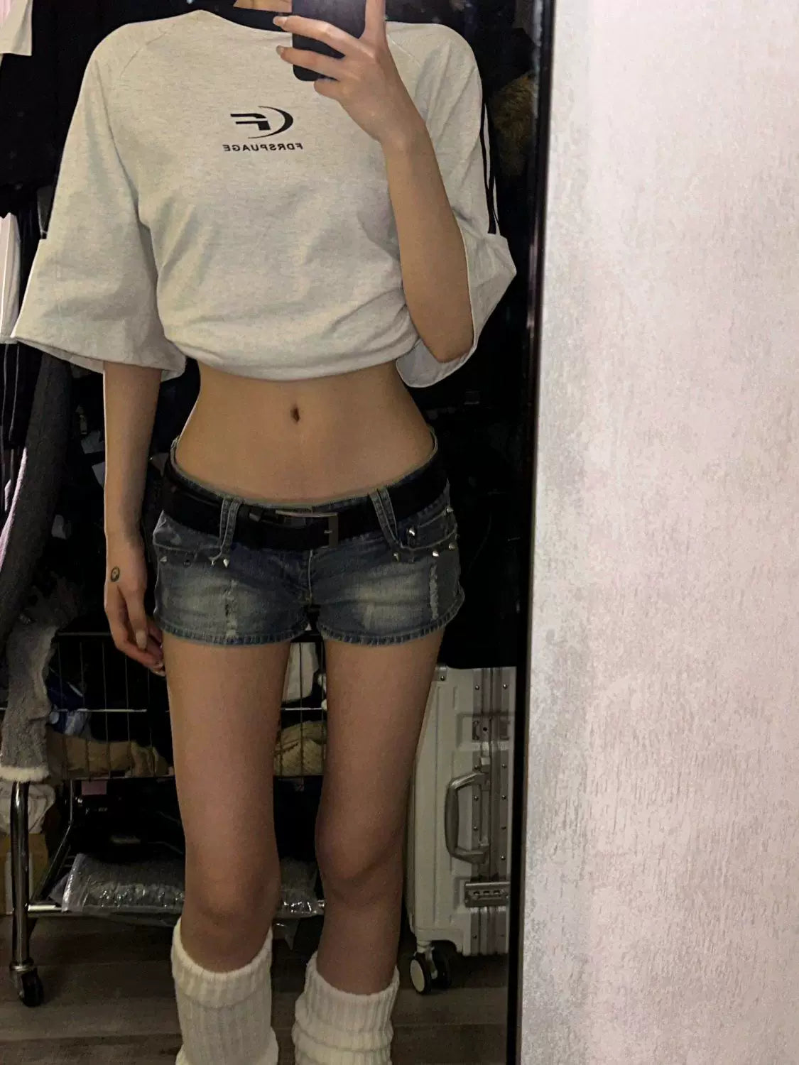 Vintage Low Rise Denim Shorts