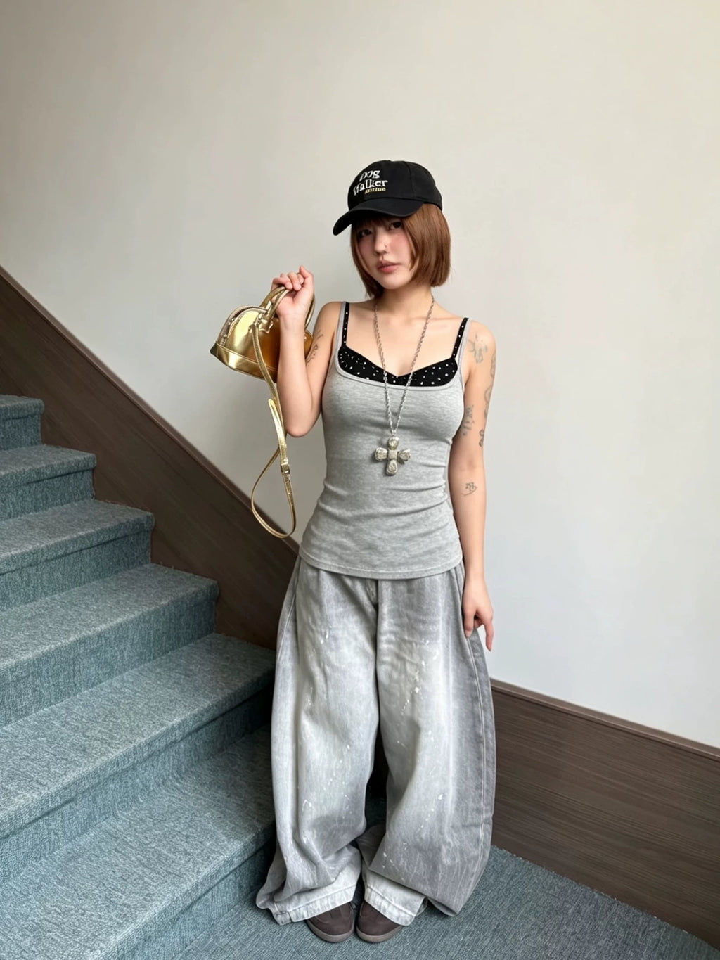 Contrast Trim Cami Top