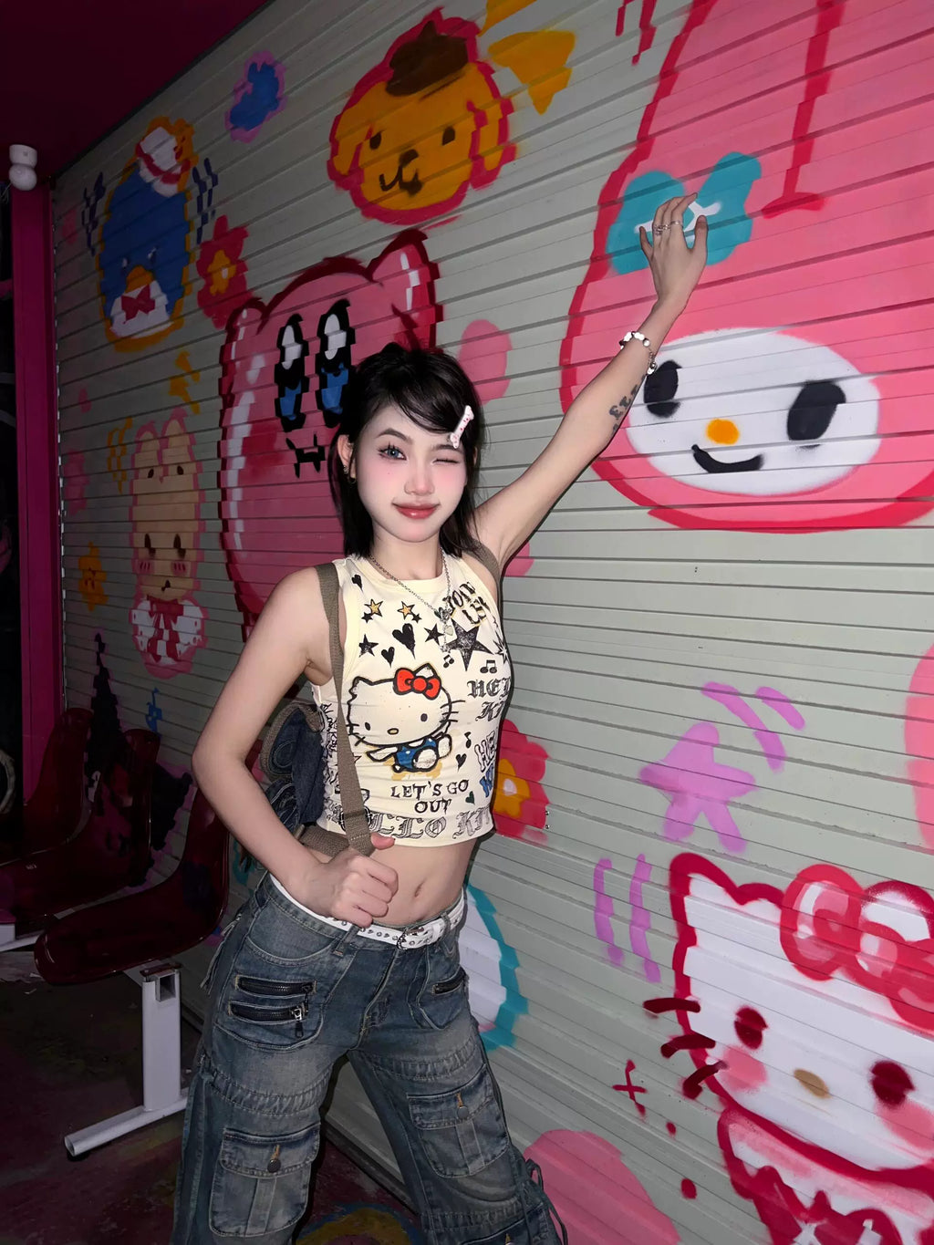 Hello Kitty Graphic Tank Top