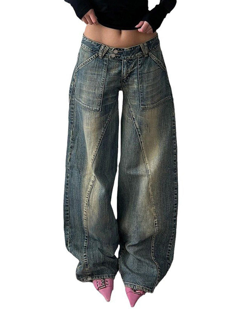 Washed Baggy Jeans