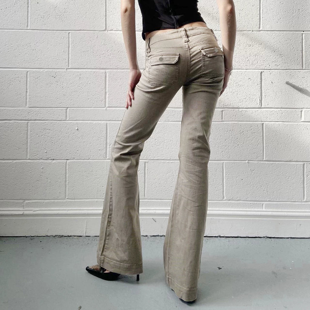 Utility Flare Cargo Jeans