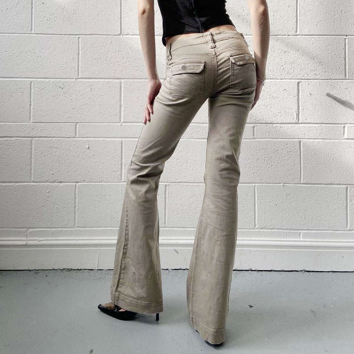 Utility Flare Cargo Jeans