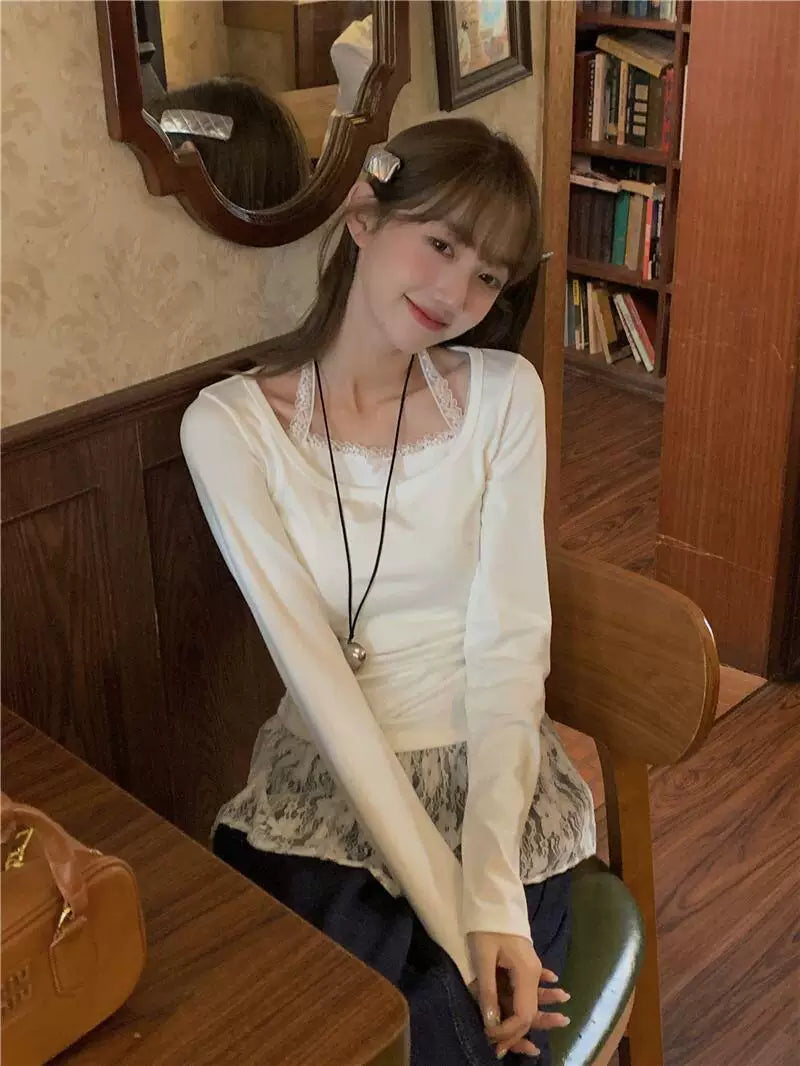 Ivory Lace Layer Top