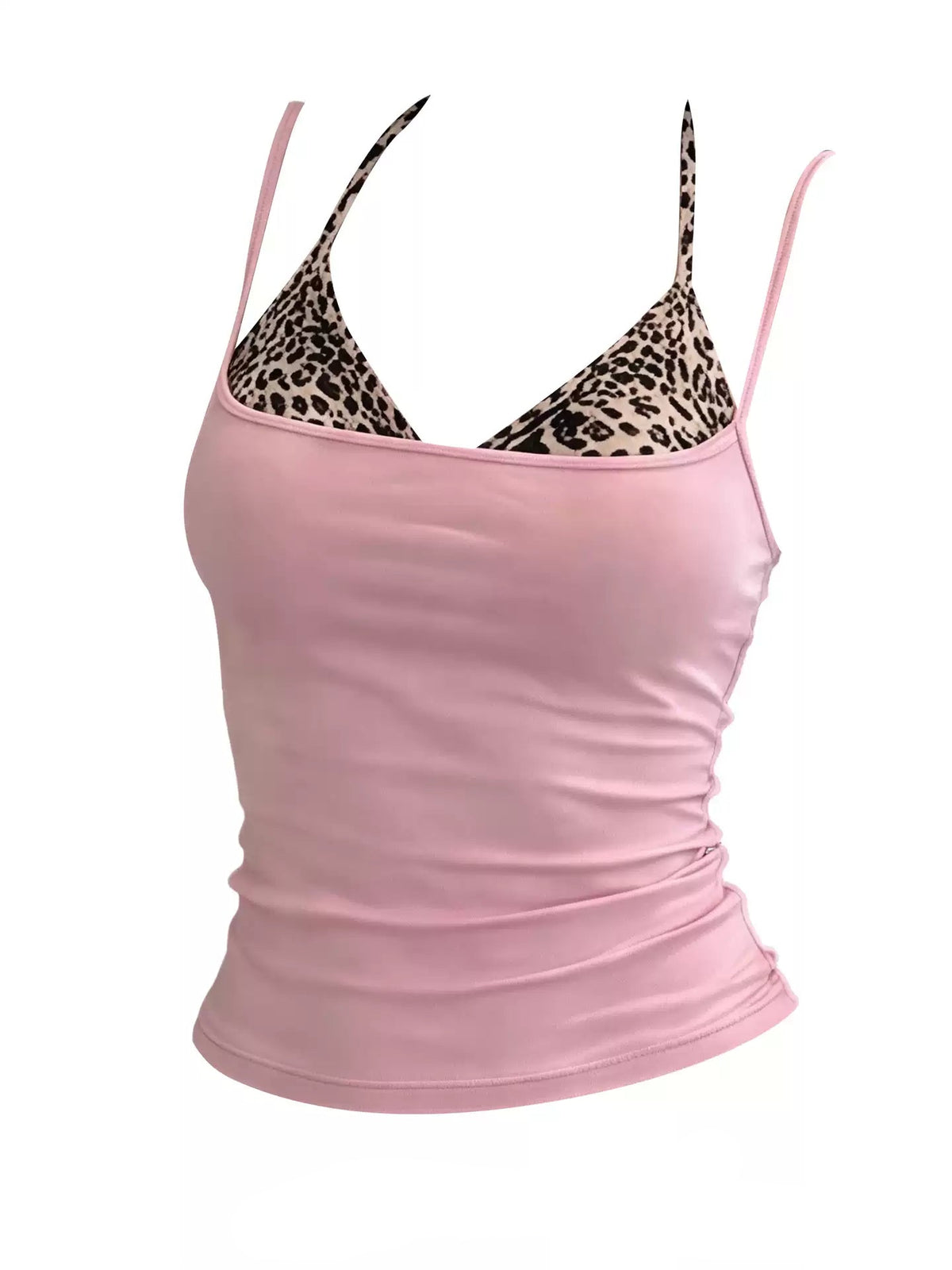 Layered Leopard Cami Top