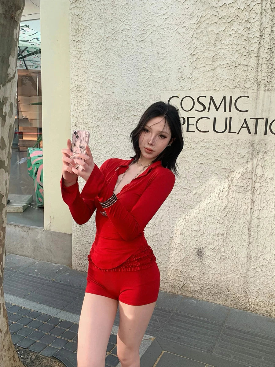 Crimson Muse Bodysuit