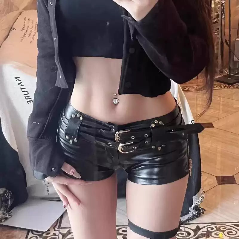 Midnight Rebel Micro Shorts