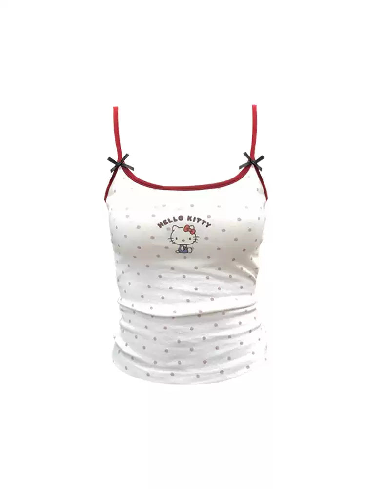 Bow Trim Graphic Cami Top