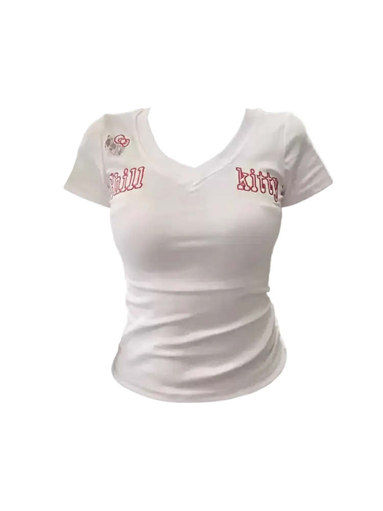 Kitty Charm Baby Tee