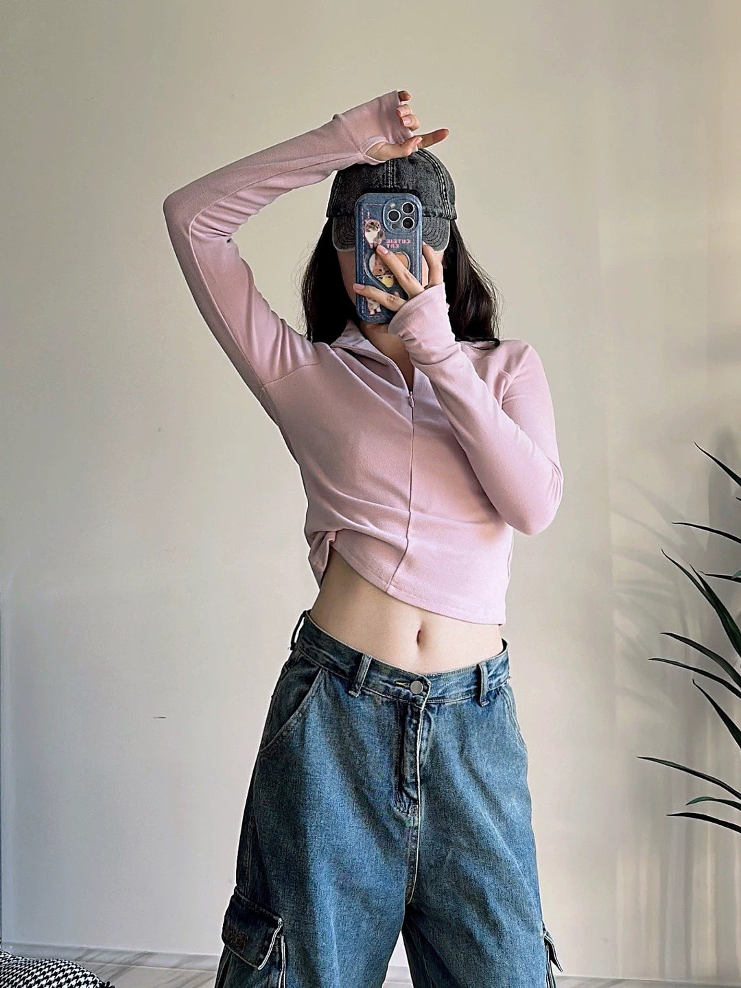 Half-Zip Mock Neck Performance Top