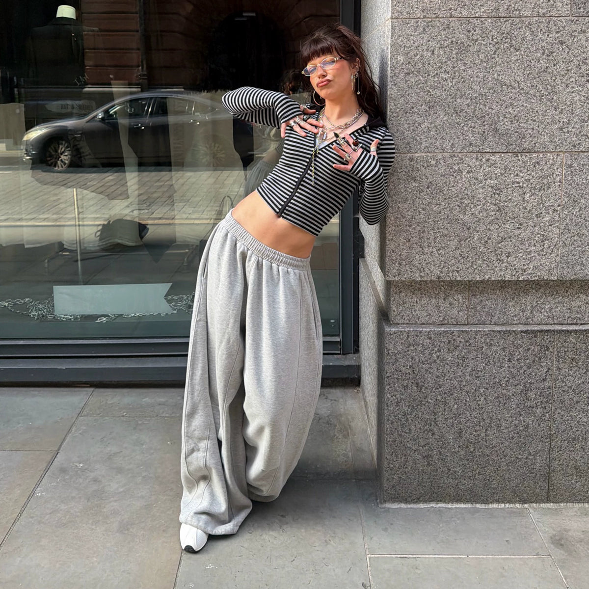 Slate Flare Trousers