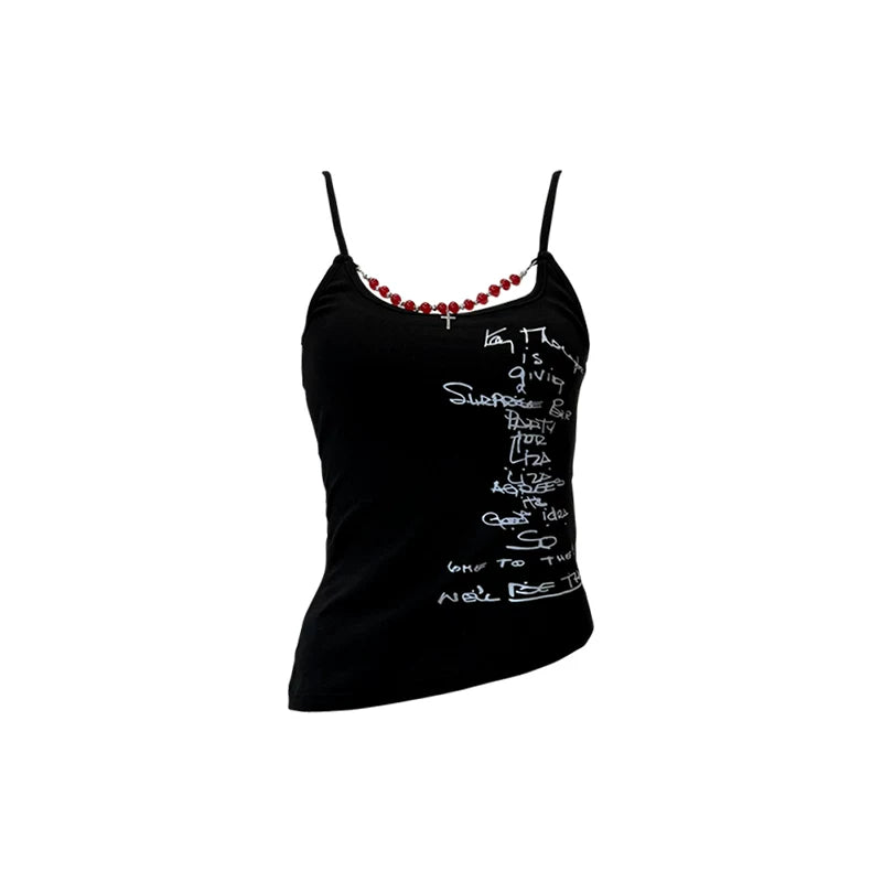 Graphic Contrast Cami Top