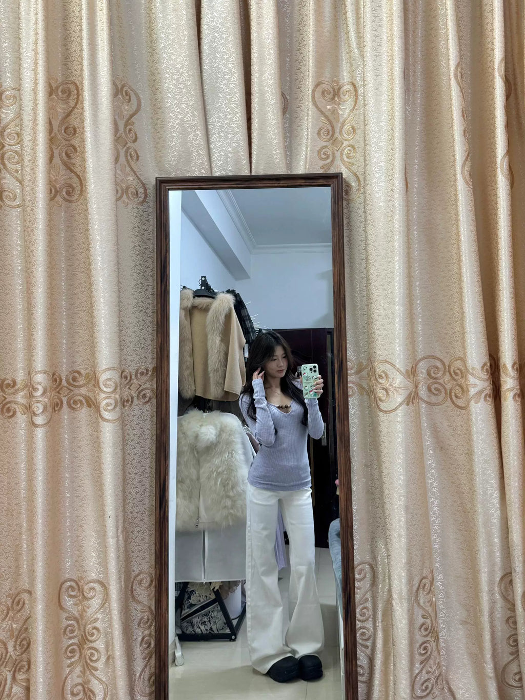 Lilac Bead Top