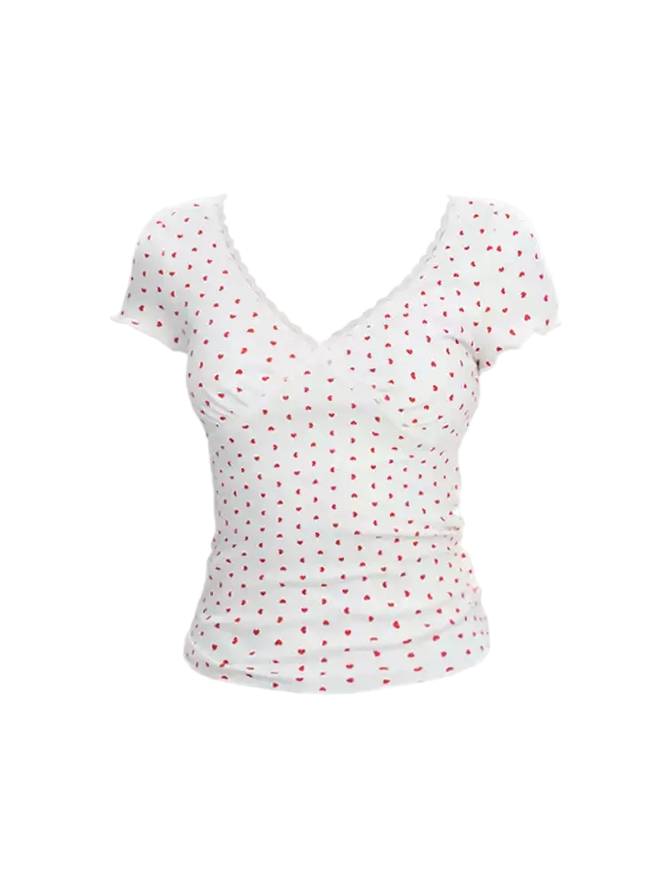 Sweetheart Print Baby Tee