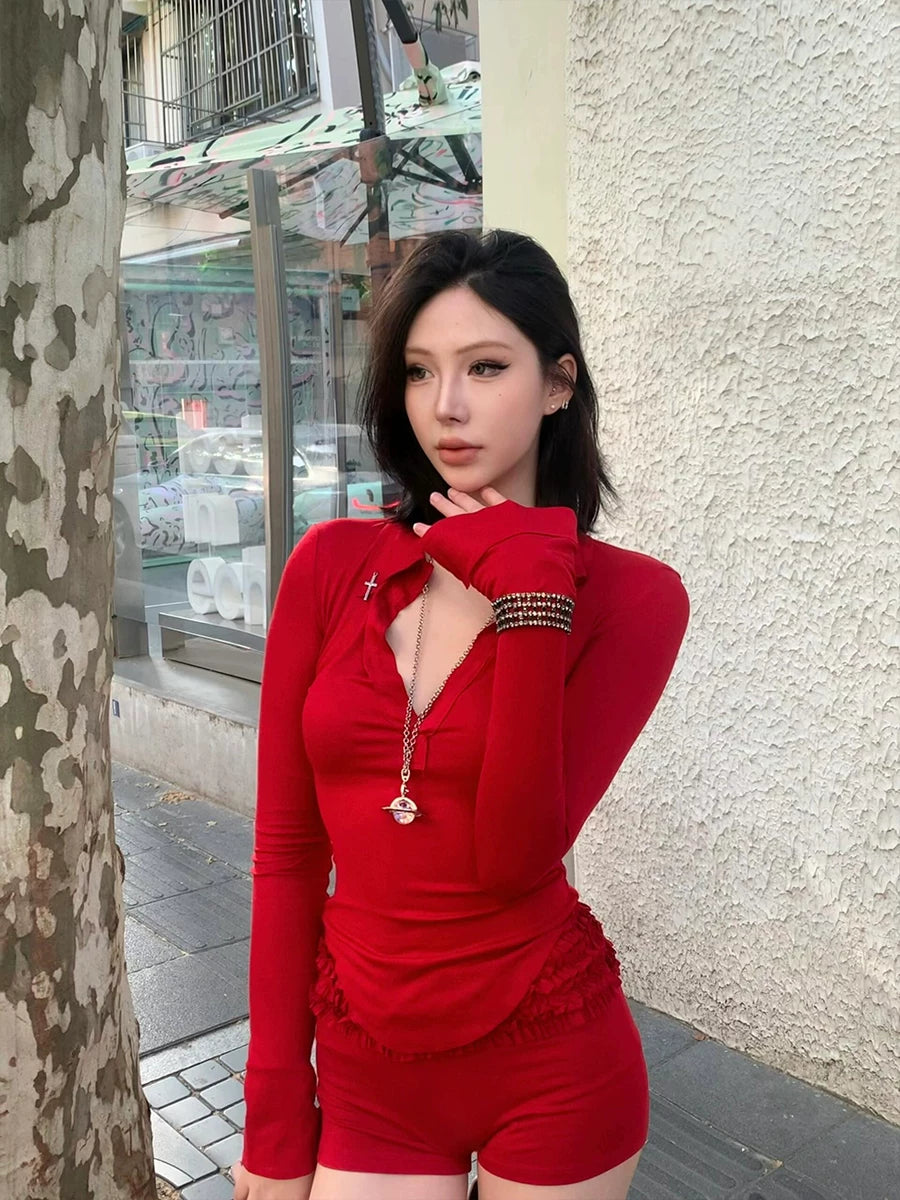Crimson Muse Bodysuit