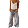 Cloud Wash Wide Leg Jeans