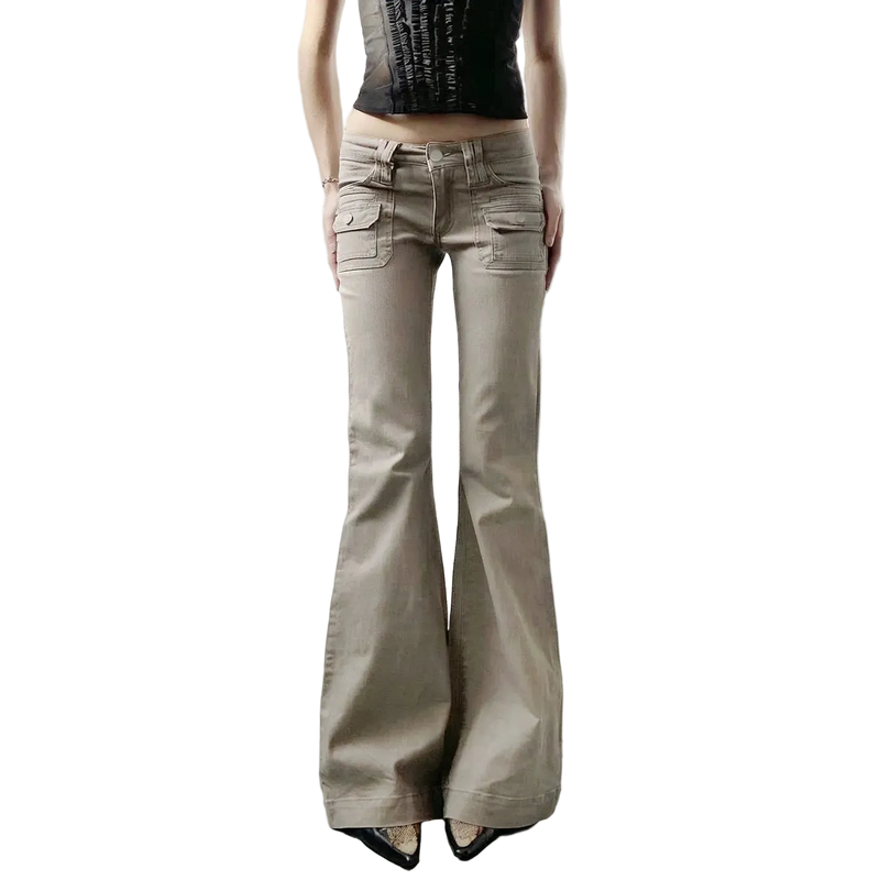 Utility Flare Cargo Jeans
