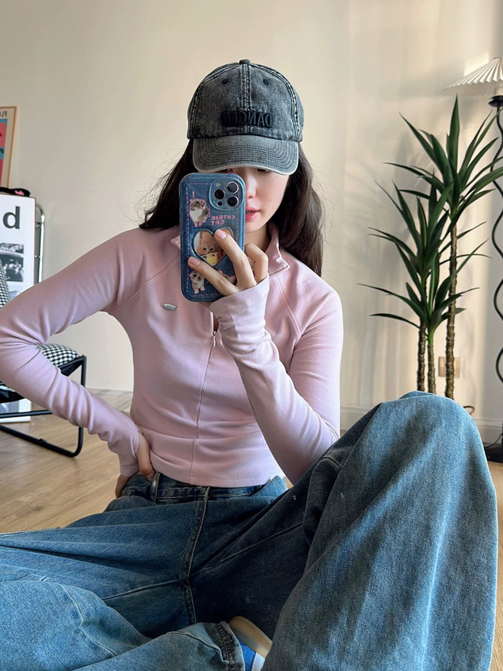 Half-Zip Mock Neck Performance Top