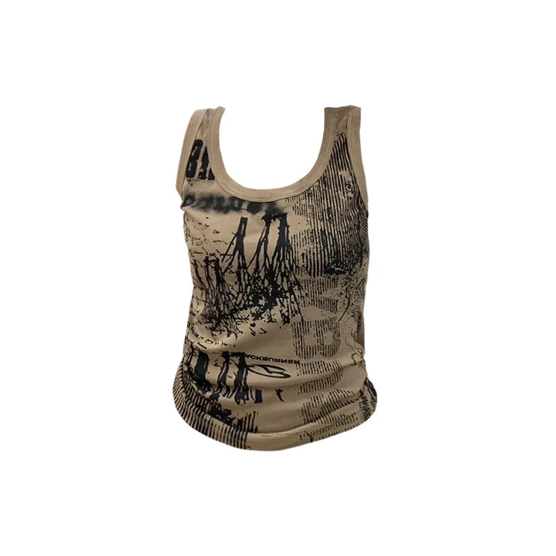 Distressed Knit Tank Top