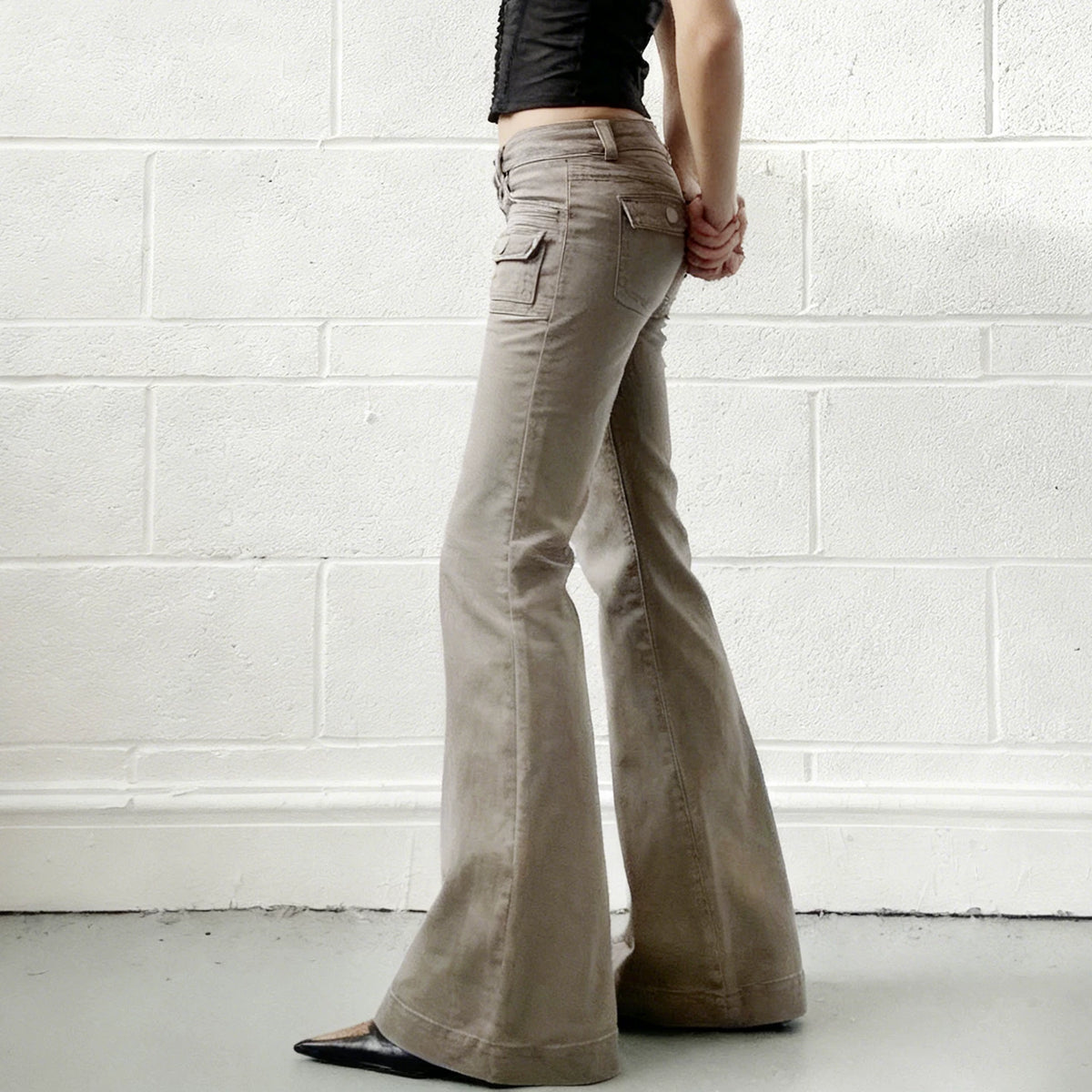Utility Flare Cargo Jeans