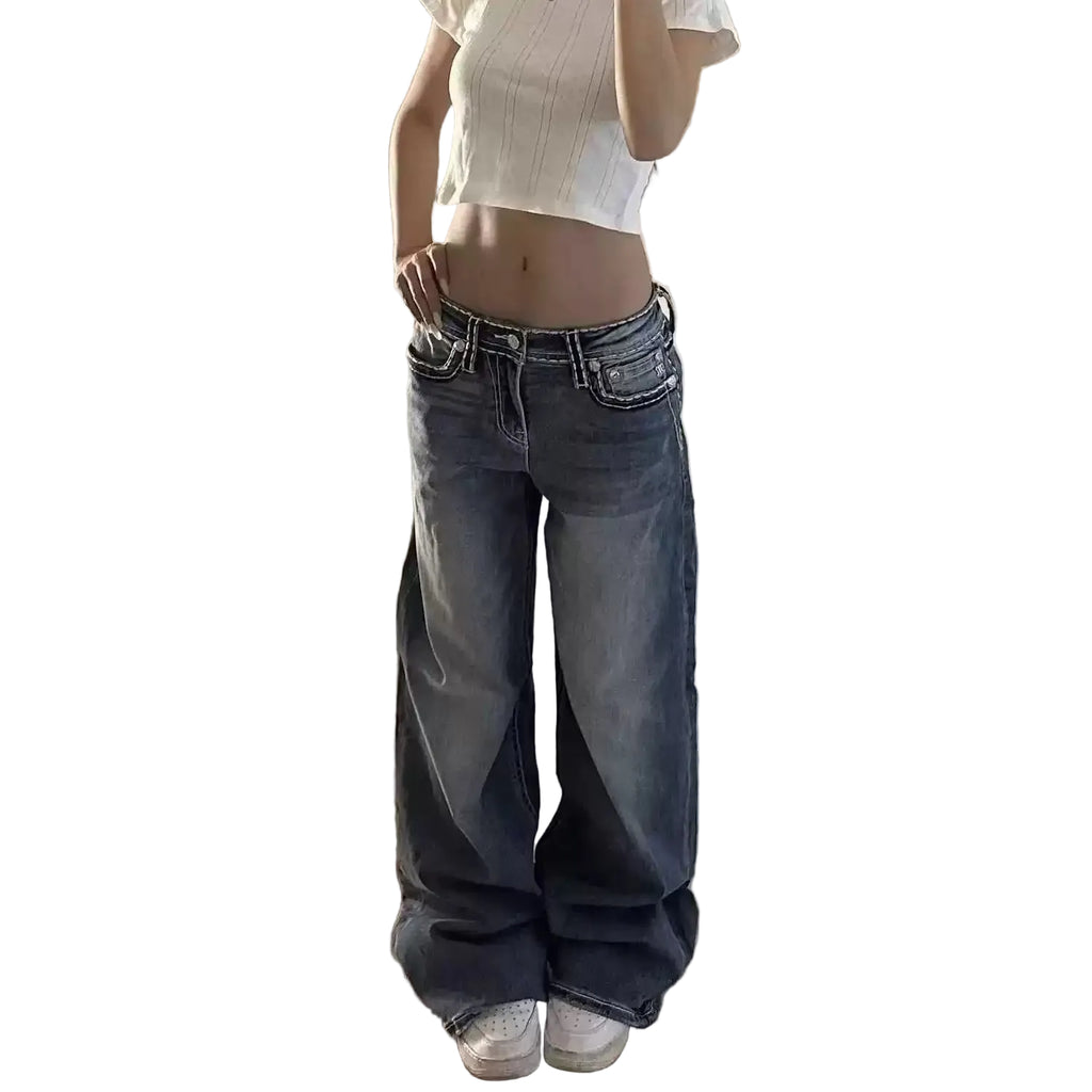 Low Rise Baggy Jeans