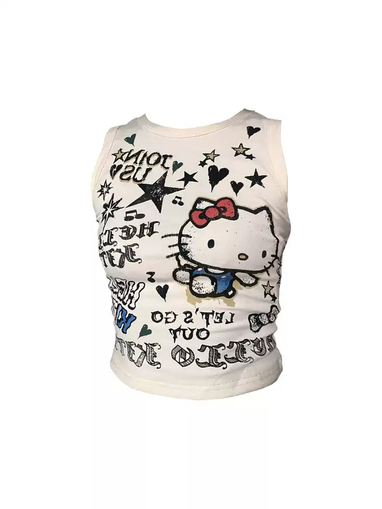 Hello Kitty Graphic Tank Top