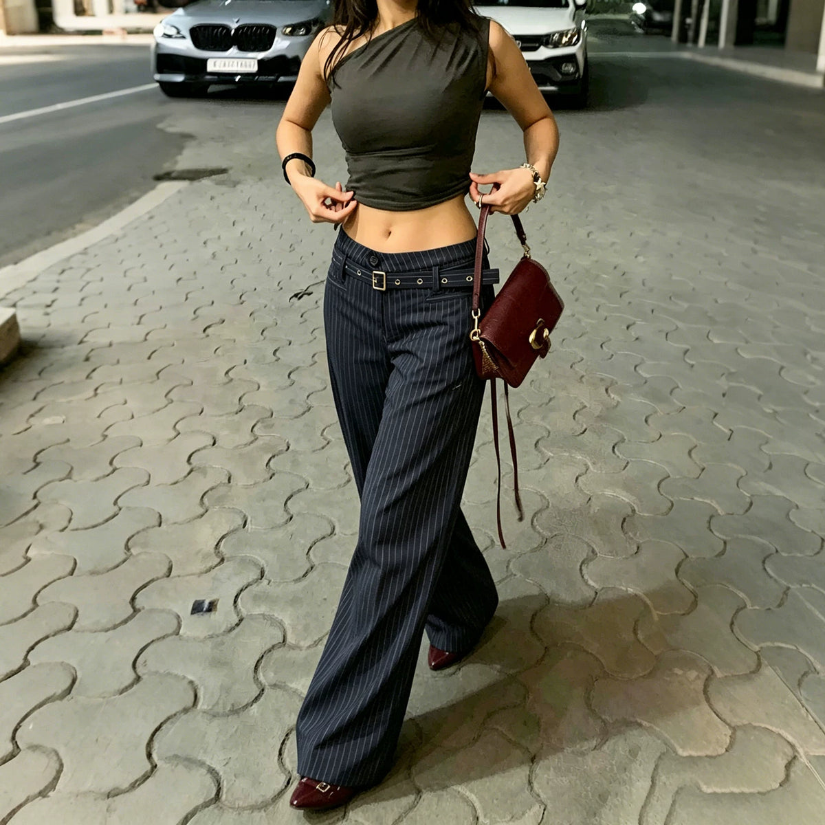 Slate Flare Trousers