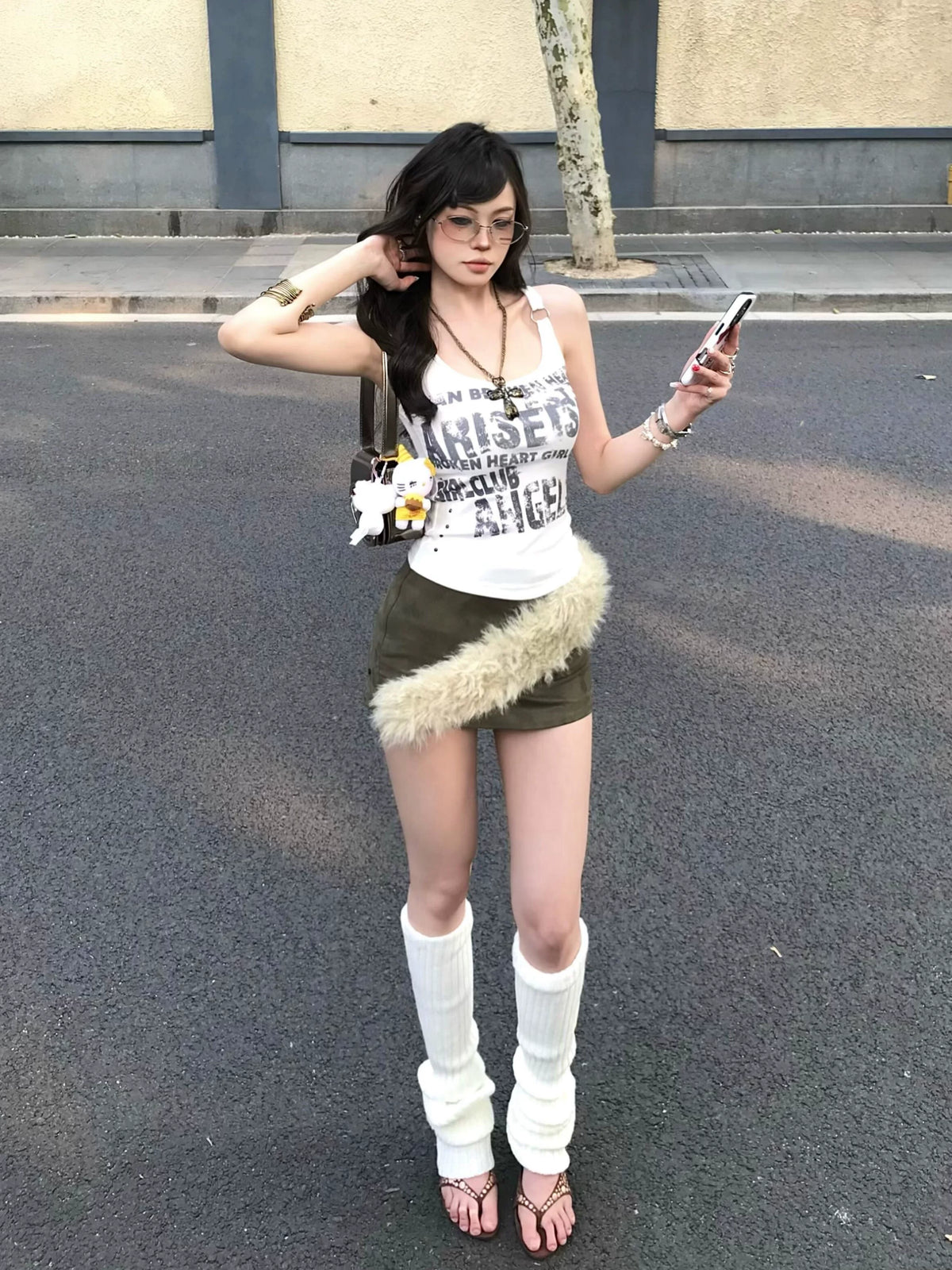Newspaper Graphic Cami Top