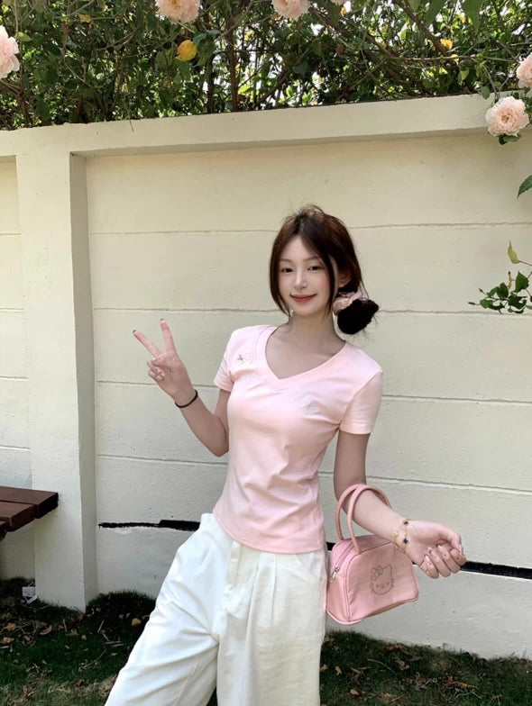 Blush Crest Tee
