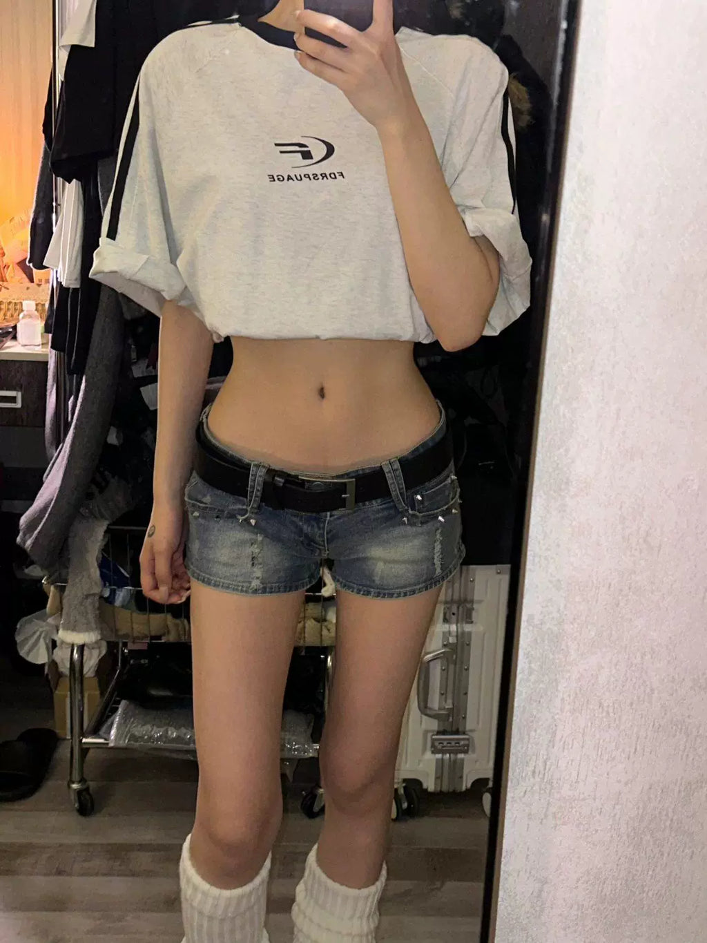 Vintage Low Rise Denim Shorts