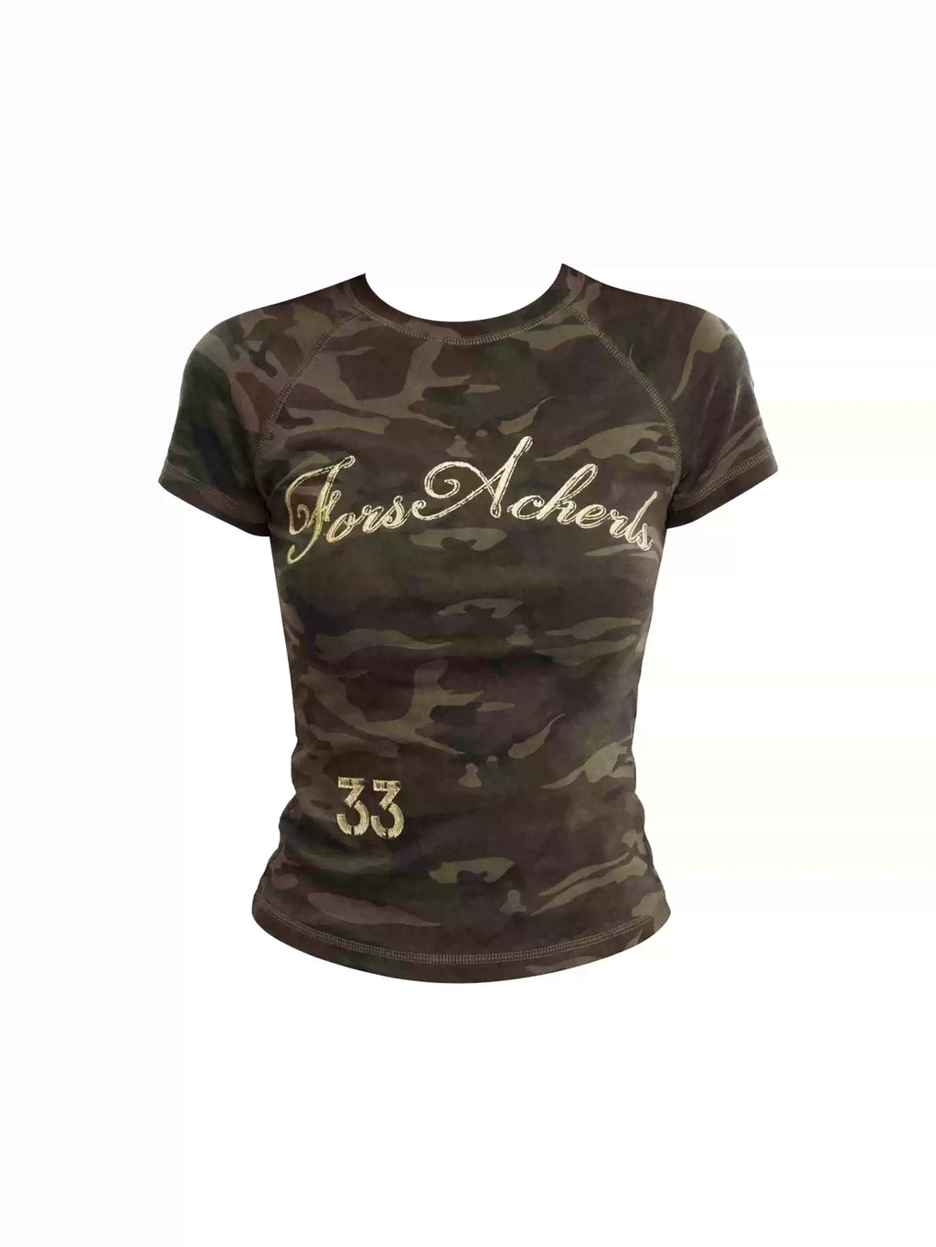 Camo Script Baby Tee