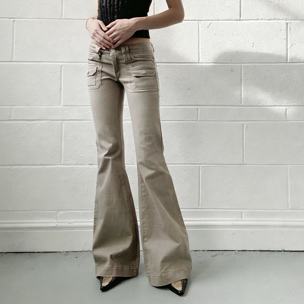 Utility Flare Cargo Jeans