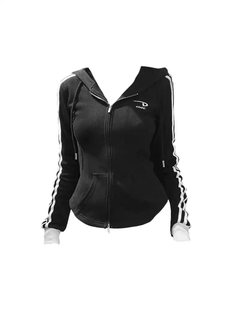 Studded Zip-Up Moto Jacket