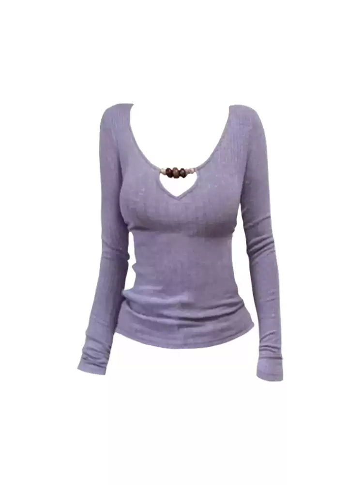 Lilac Bead Top