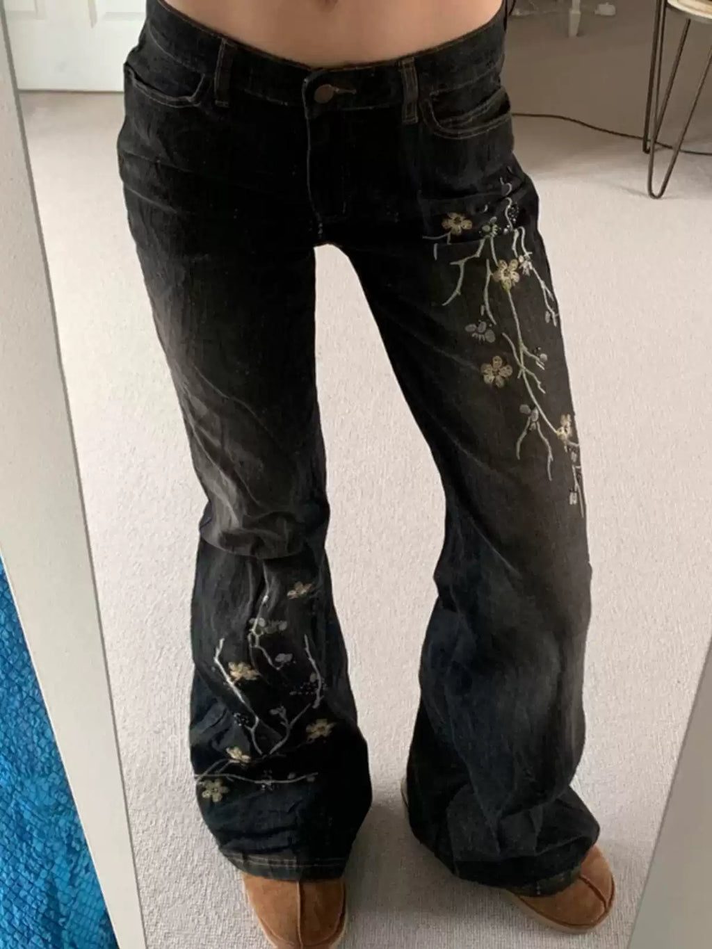 Floral Flare Jeans