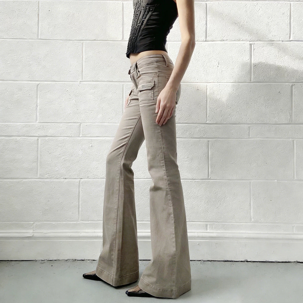 Utility Flare Cargo Jeans