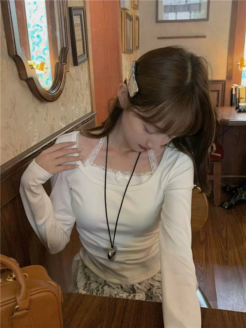 Ivory Lace Layer Top