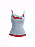 Layered Contrast Cami Top