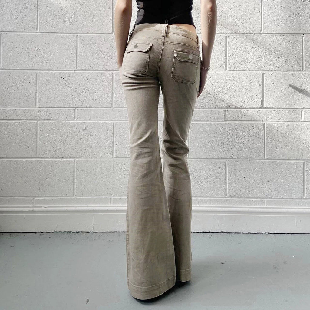 Utility Flare Cargo Jeans