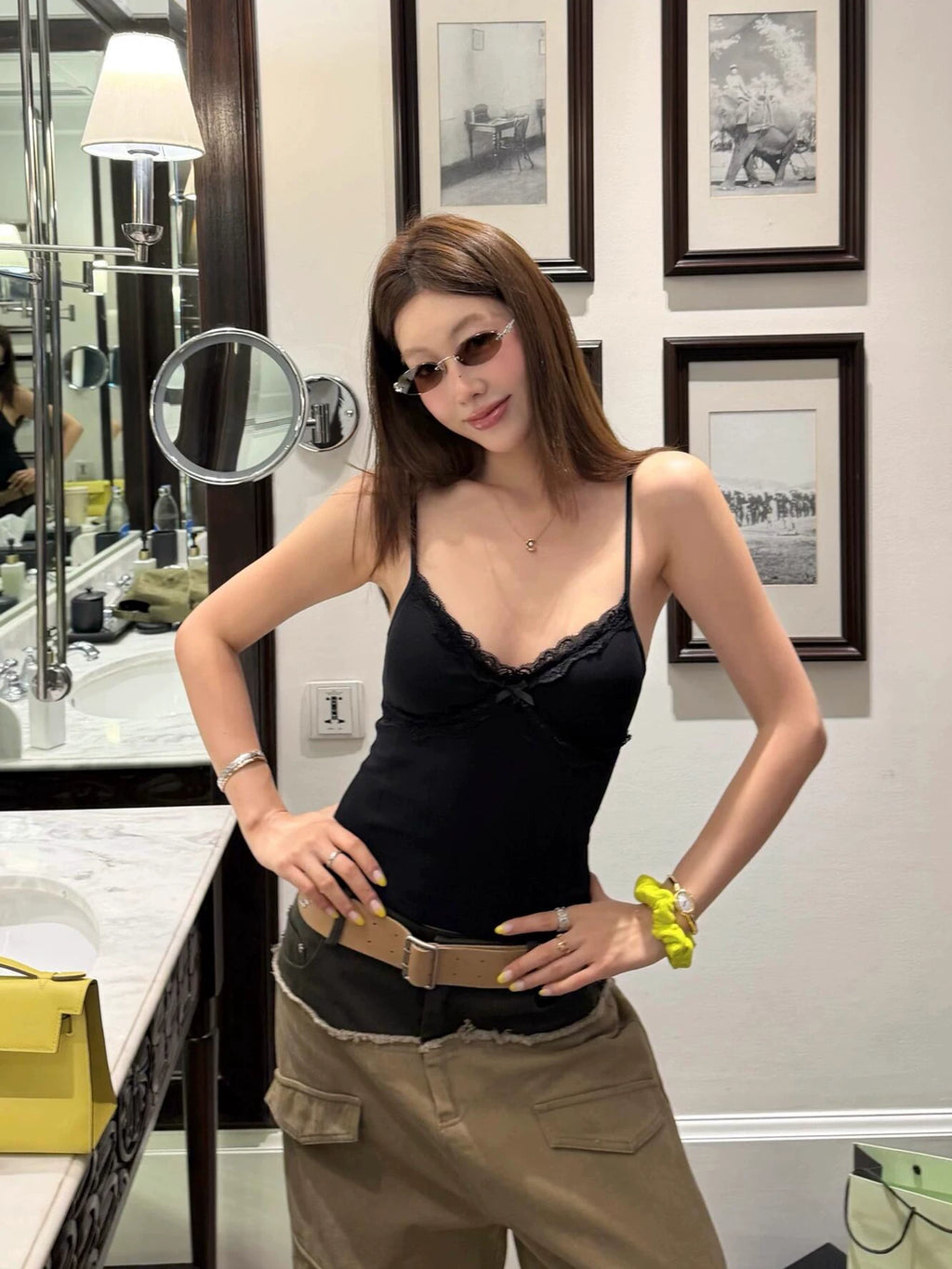 Lace Trim Cami Top