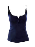 Lace Trim Henley Cami Top