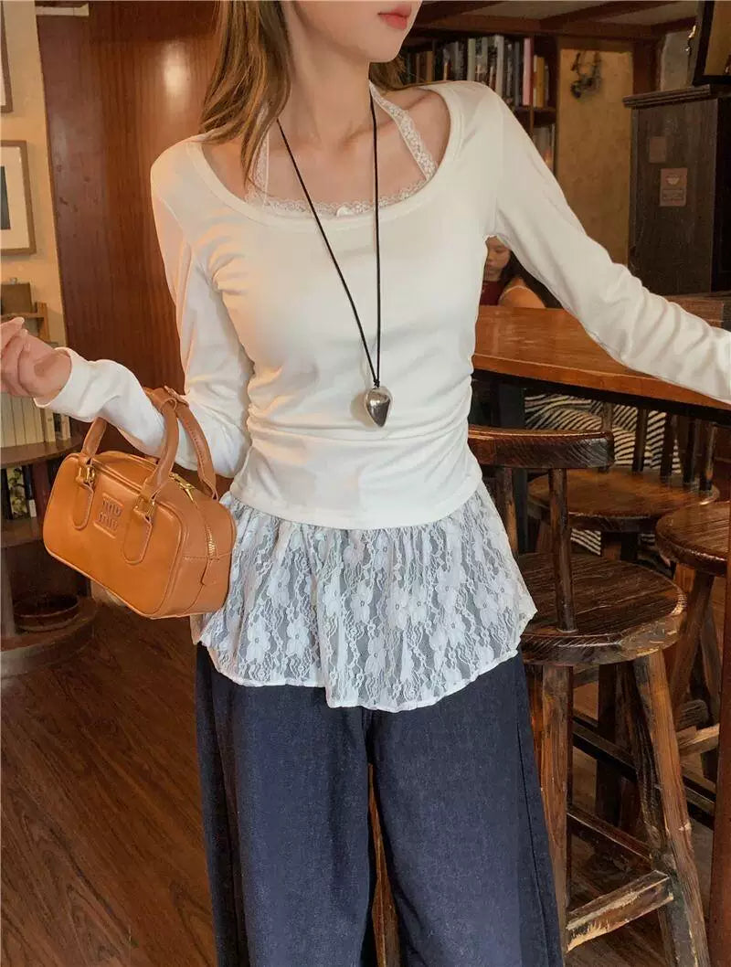 Ivory Lace Layer Top
