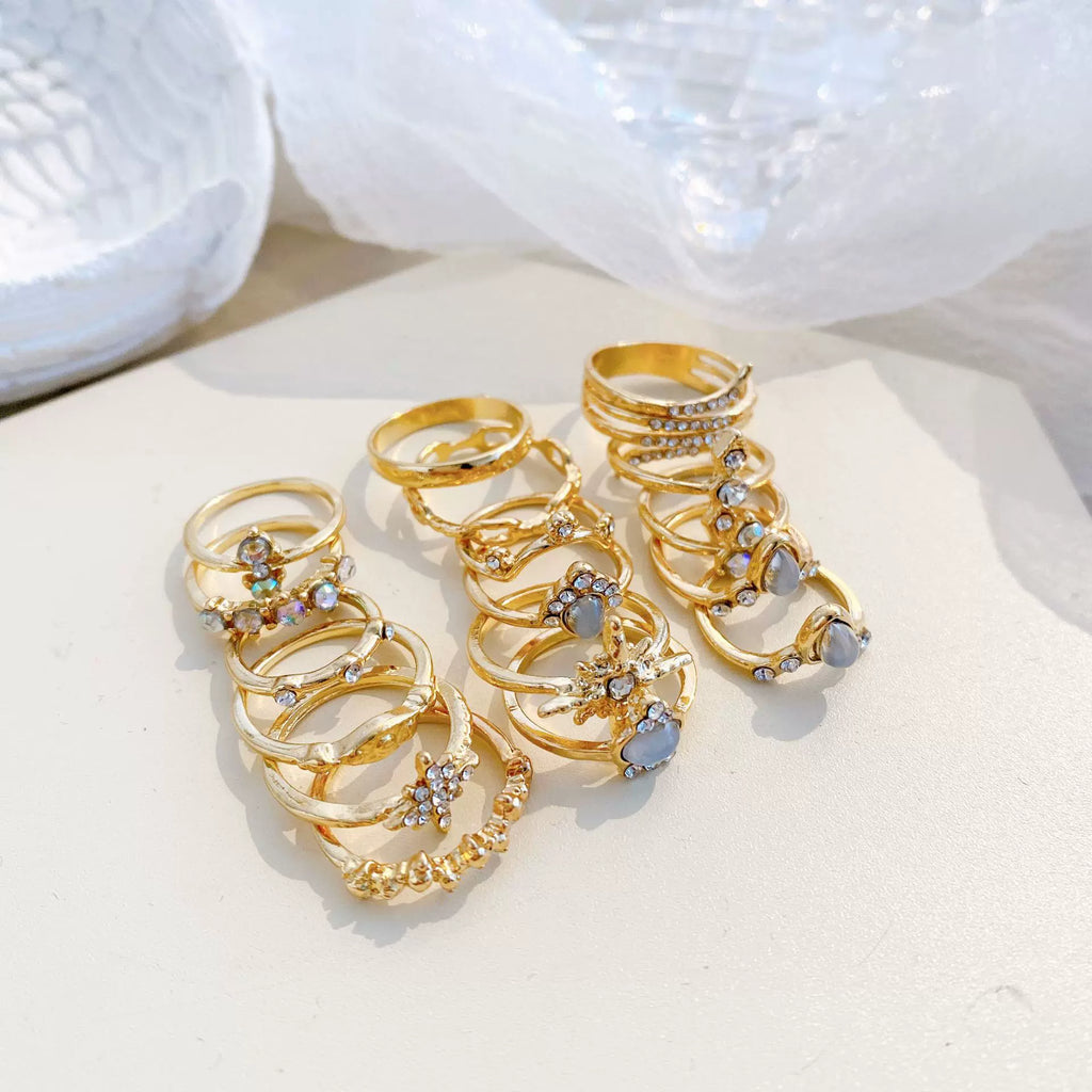 Celeste Crystal Ring Set