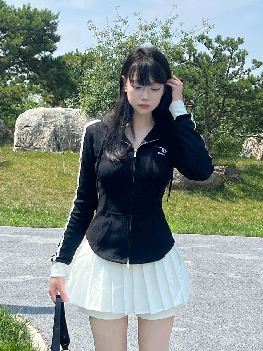 Studded Zip-Up Moto Jacket