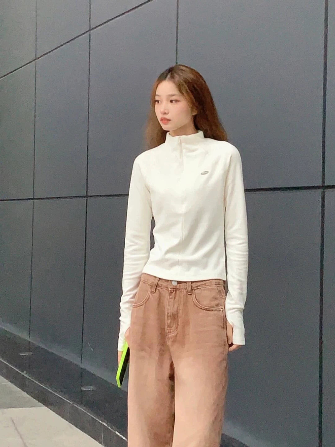 Minimal Zip-Up Moto Jacket