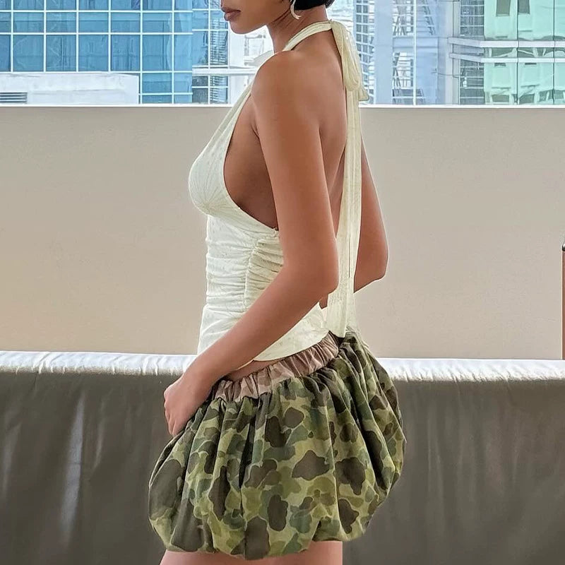 Floral Halter Tank Top